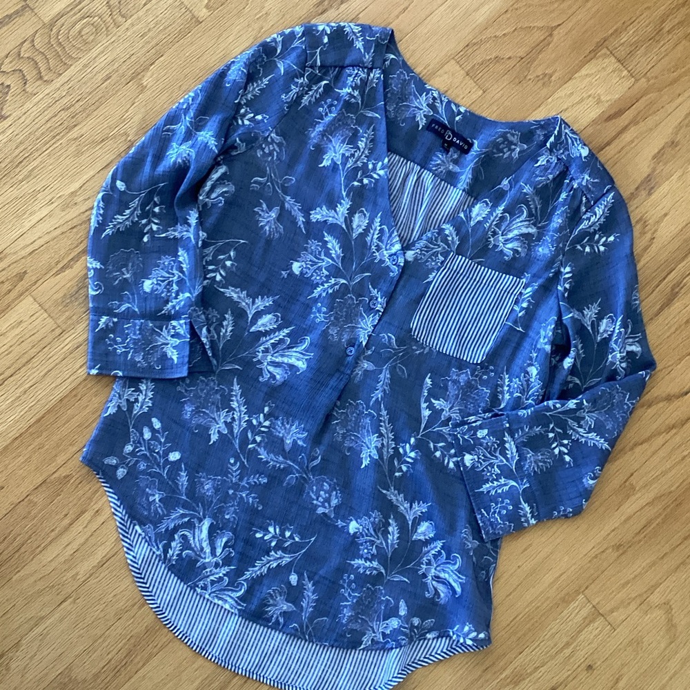 Fred David Floral Women's Top